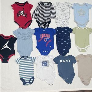 Baby Boy Bundles of 13 Assorted Bodysuits